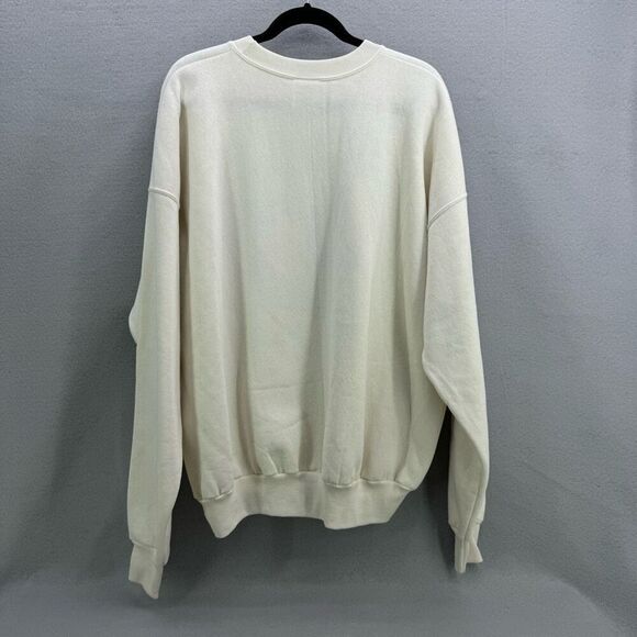 Vintage Hanes Mens Cream NMCP 1997 Laboratory Graphic Logo Sweatshirt Size 2XL - Picture 5 of 9